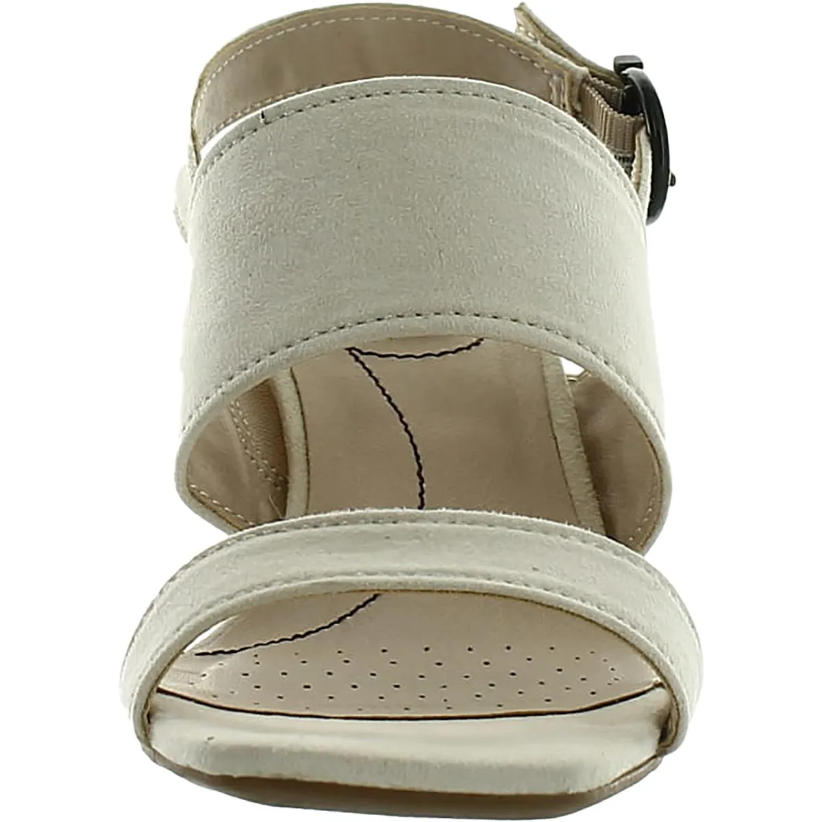 Teddi Womens Dressy Buckle Slingback Heels