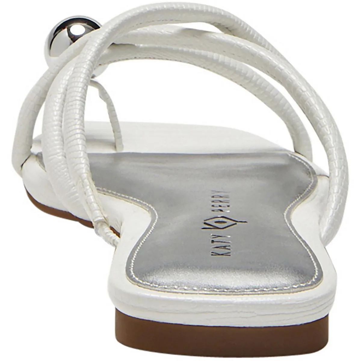 The Came Toe Thong Sandal Womens Toe Loop Faux Leather Slide Sandals