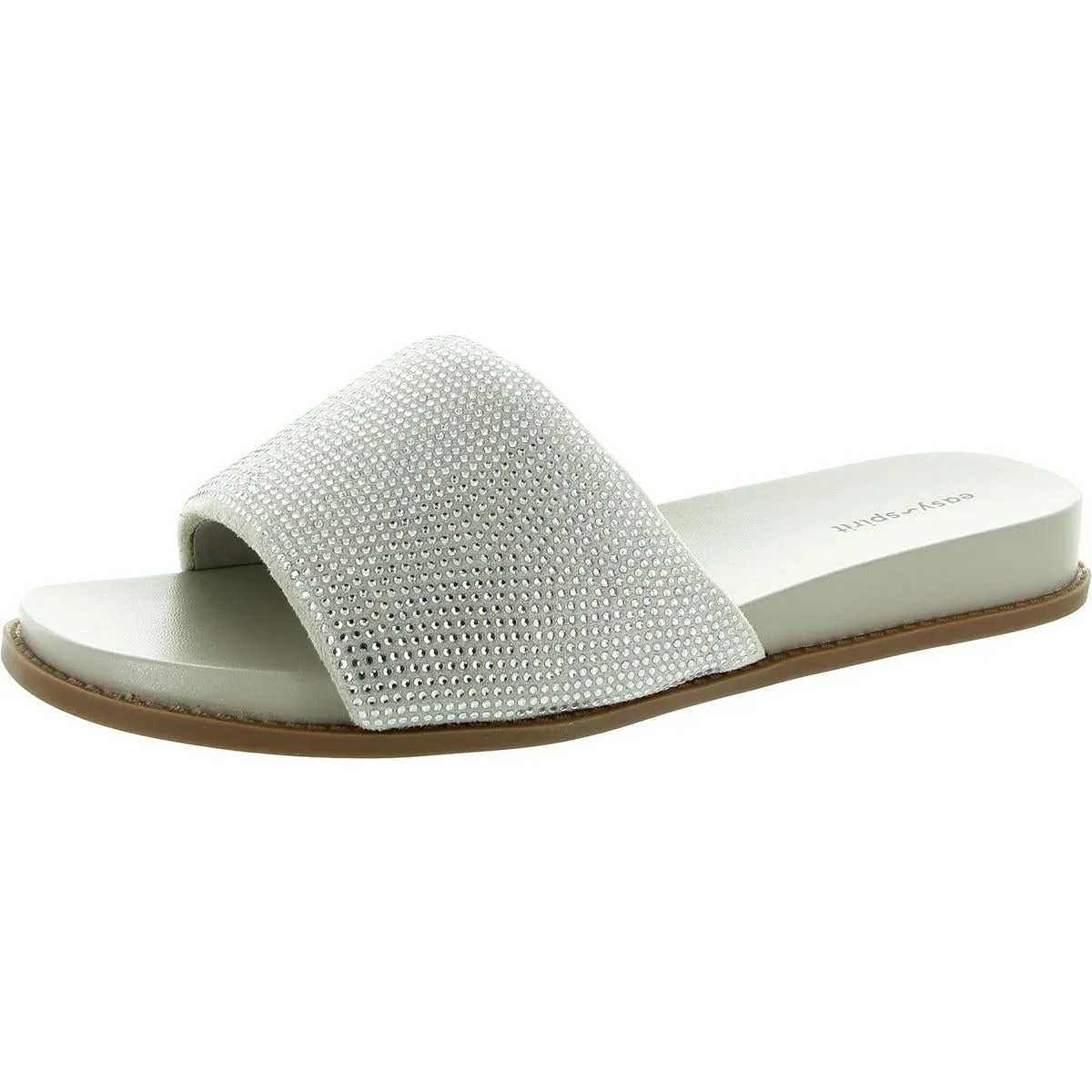 Torin 2 Womens Rhinestone Slip On Slide Sandals