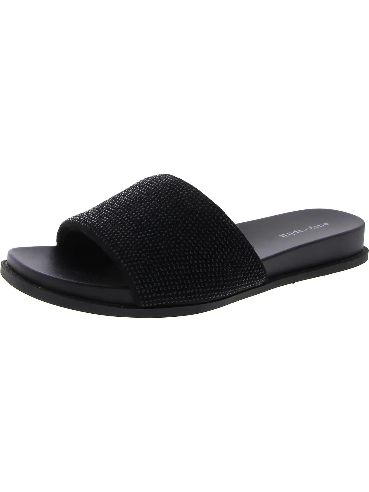 Torin 2 Womens Rhinestone Slip On Slide Sandals