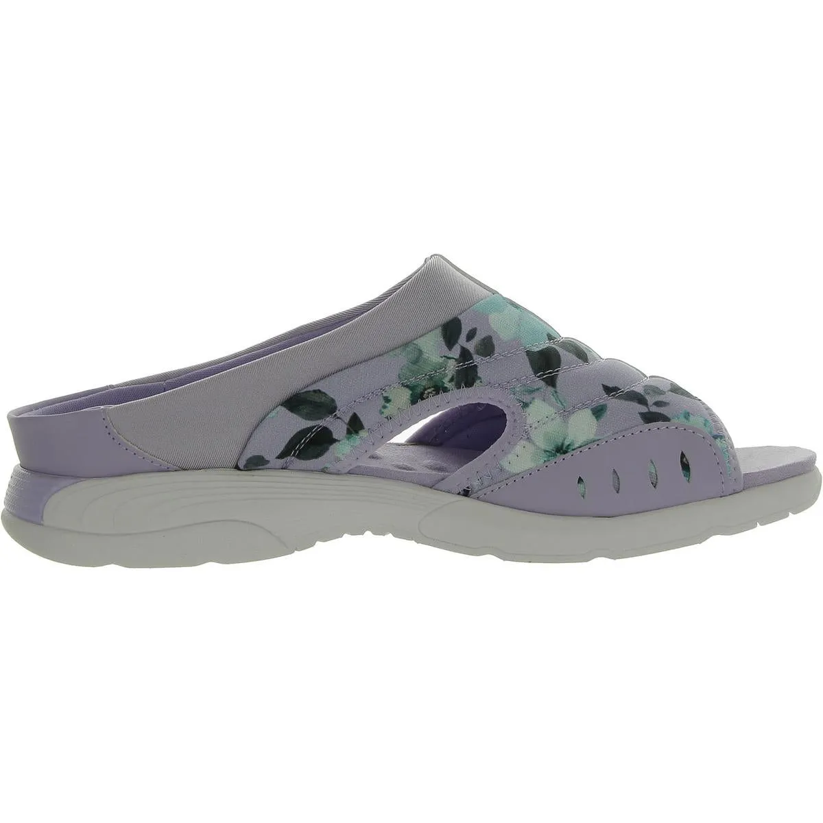 Traciee 7 Womens Floral Print Padded Insole Slide Sandals