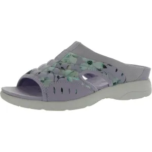 Traciee 7 Womens Floral Print Padded Insole Slide Sandals