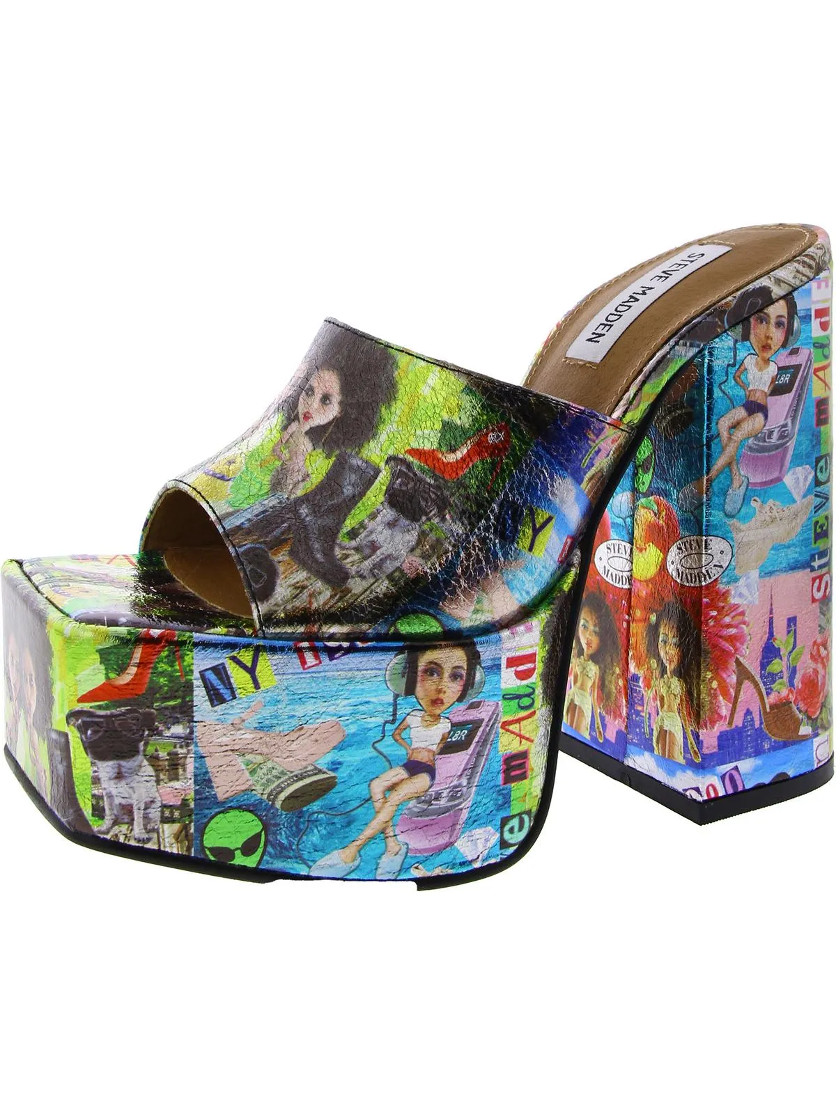 Trixie Womens Platform Block Heel