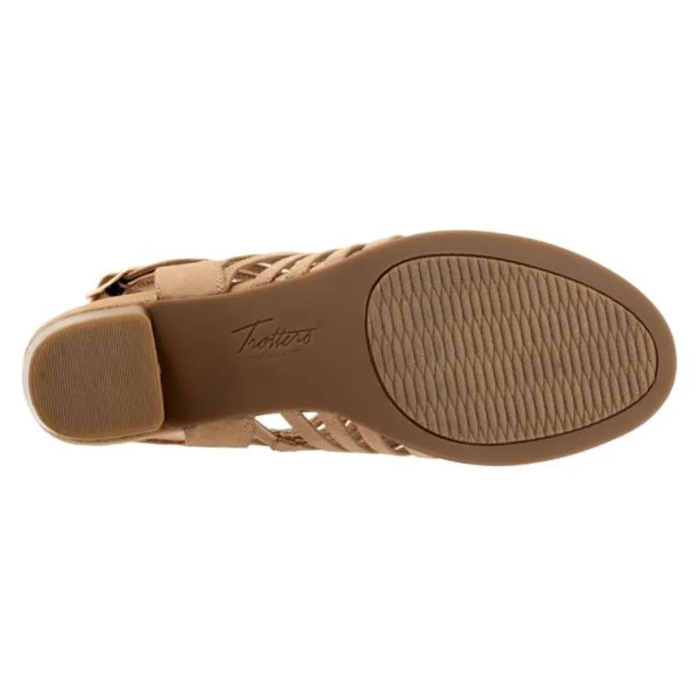 Trotters Midge Beige Suede Sandal (Women's)