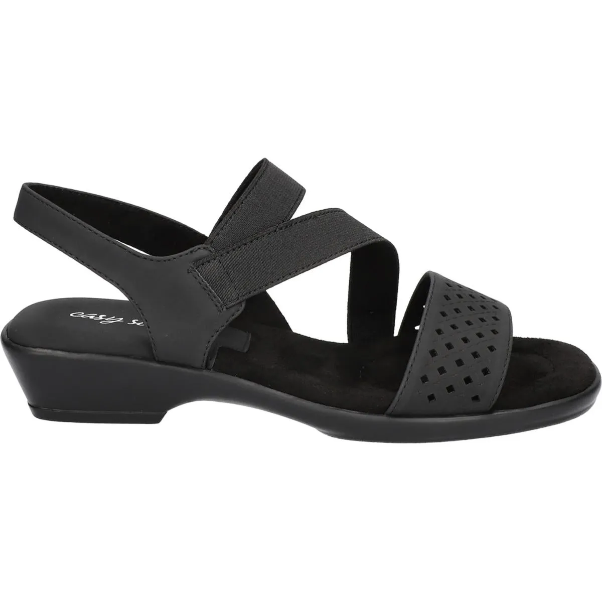 Ursina Womens Faux Suede Ankle Strap Slingback Sandals