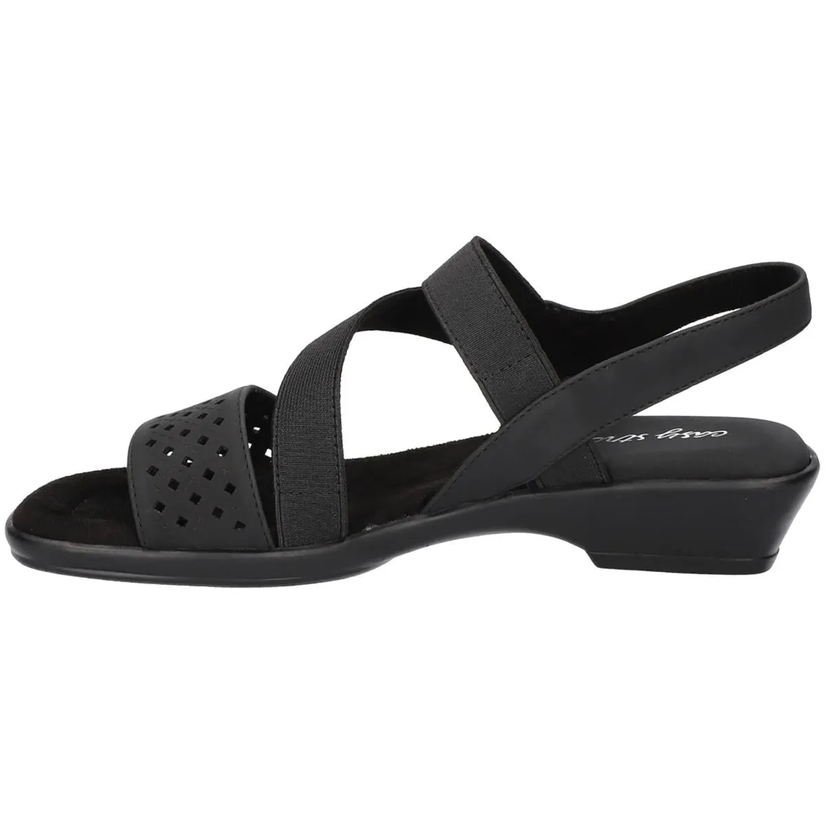 Ursina Womens Faux Suede Ankle Strap Slingback Sandals