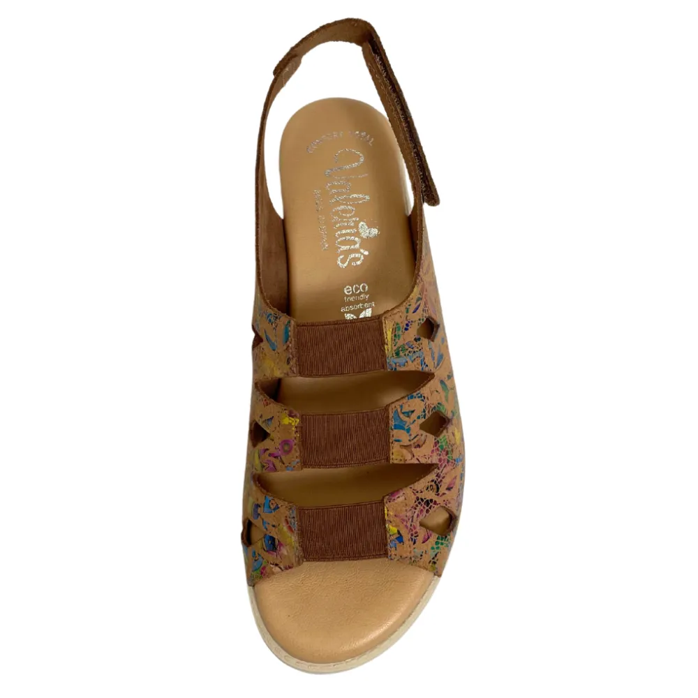 Valeria's Cecily Multi Color Soft Leather Sandal (Women's)