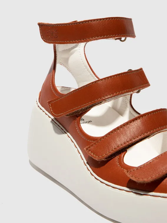 Velcro Sandals DROP521FLY BRICK