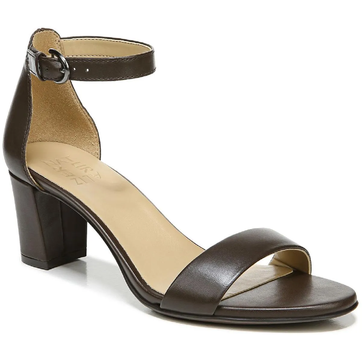 Vera Womens Buckle Ankle Strap Heel Sandals