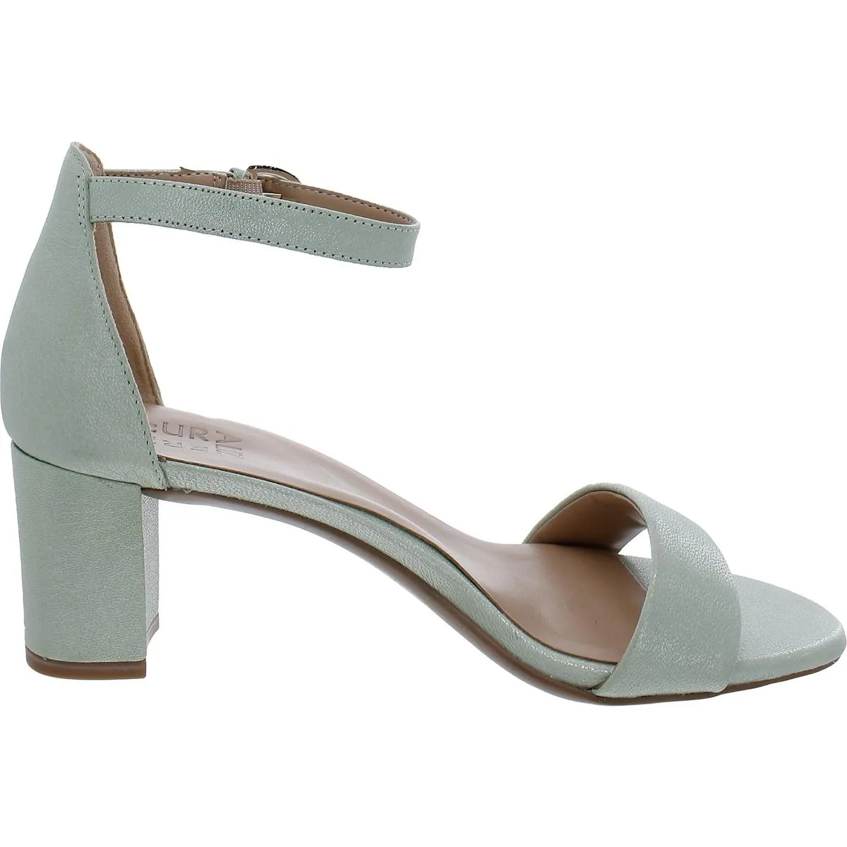 Vera Womens Buckle Ankle Strap Heel Sandals