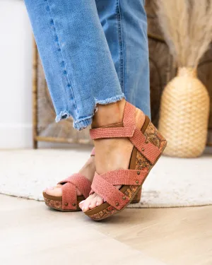Very G Shirley Wedge Sandals - Rust FINAL SALE