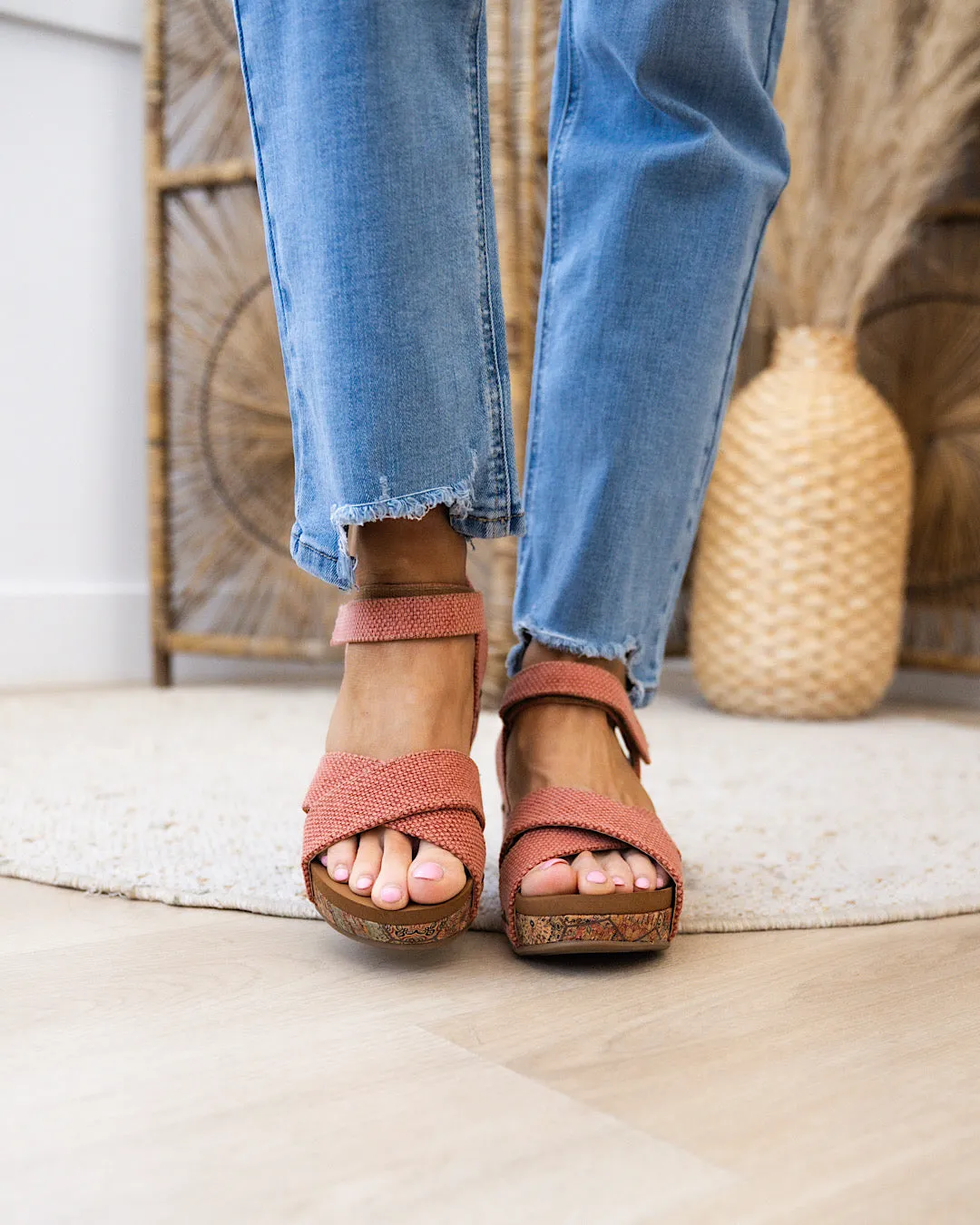 Very G Shirley Wedge Sandals - Rust FINAL SALE
