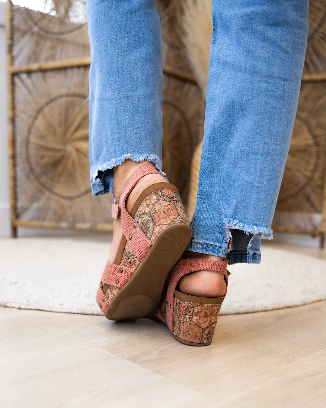 Very G Shirley Wedge Sandals - Rust FINAL SALE