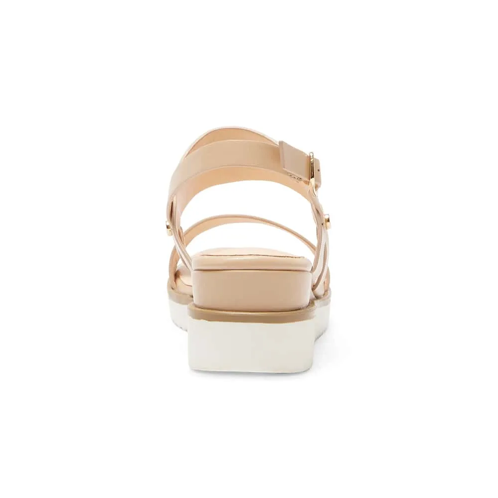 Vespa Wedge in Nude Smooth
