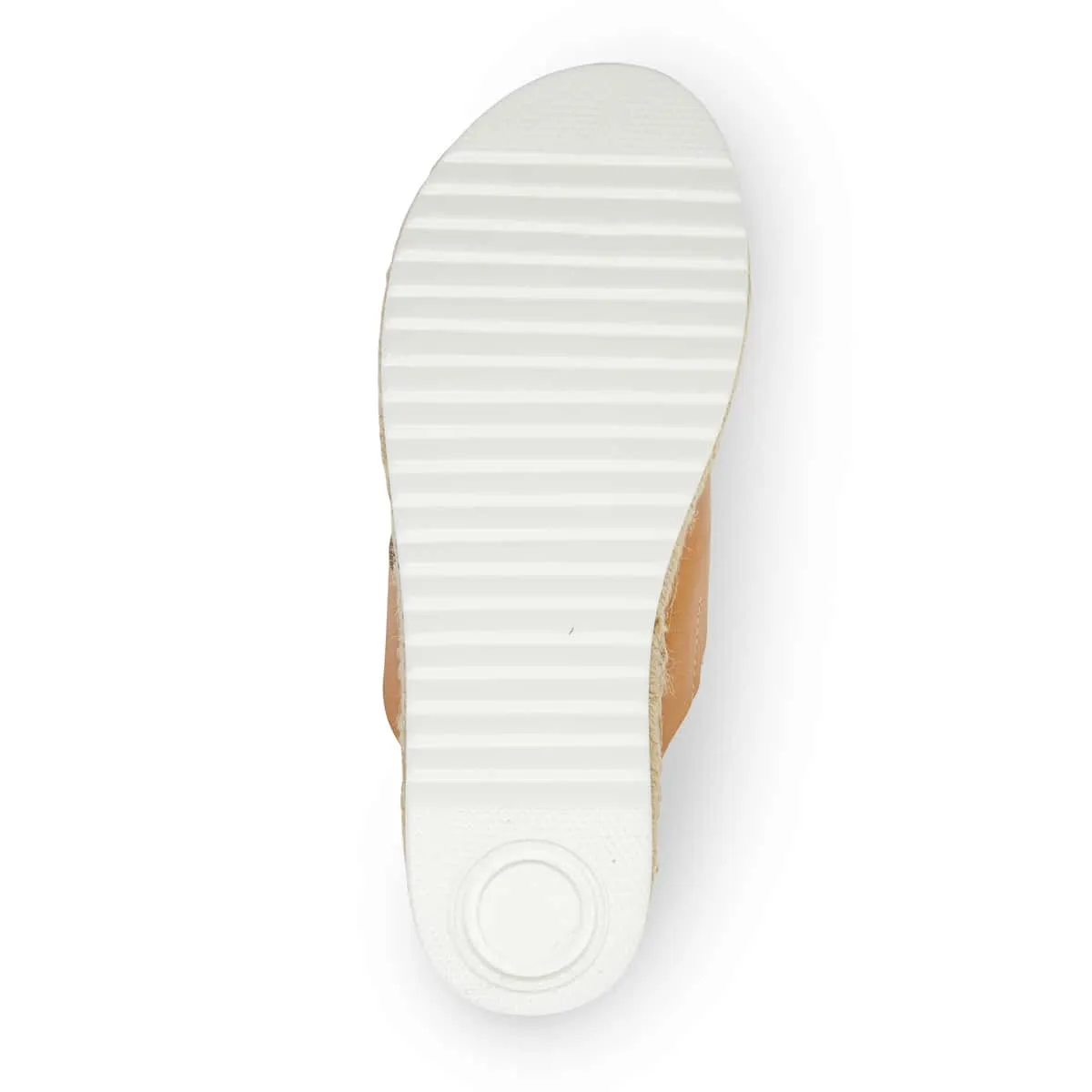 Wagon Espadrille in Camel Smooth