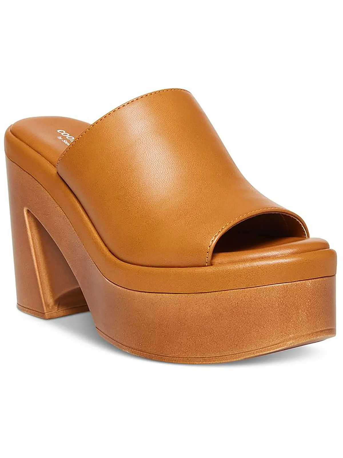 Walnut Womens Slip On Heels Platform Sandals