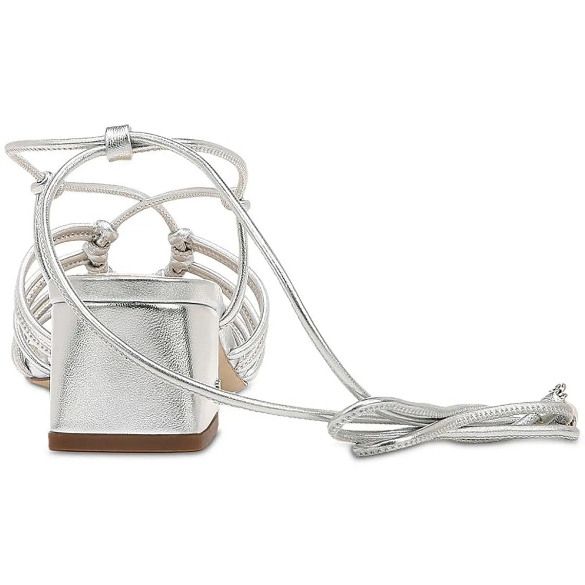 Westley Womens Faux Leather Square Toe Heels