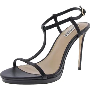 WILMA Womens Buckle Leather Ankle Strap