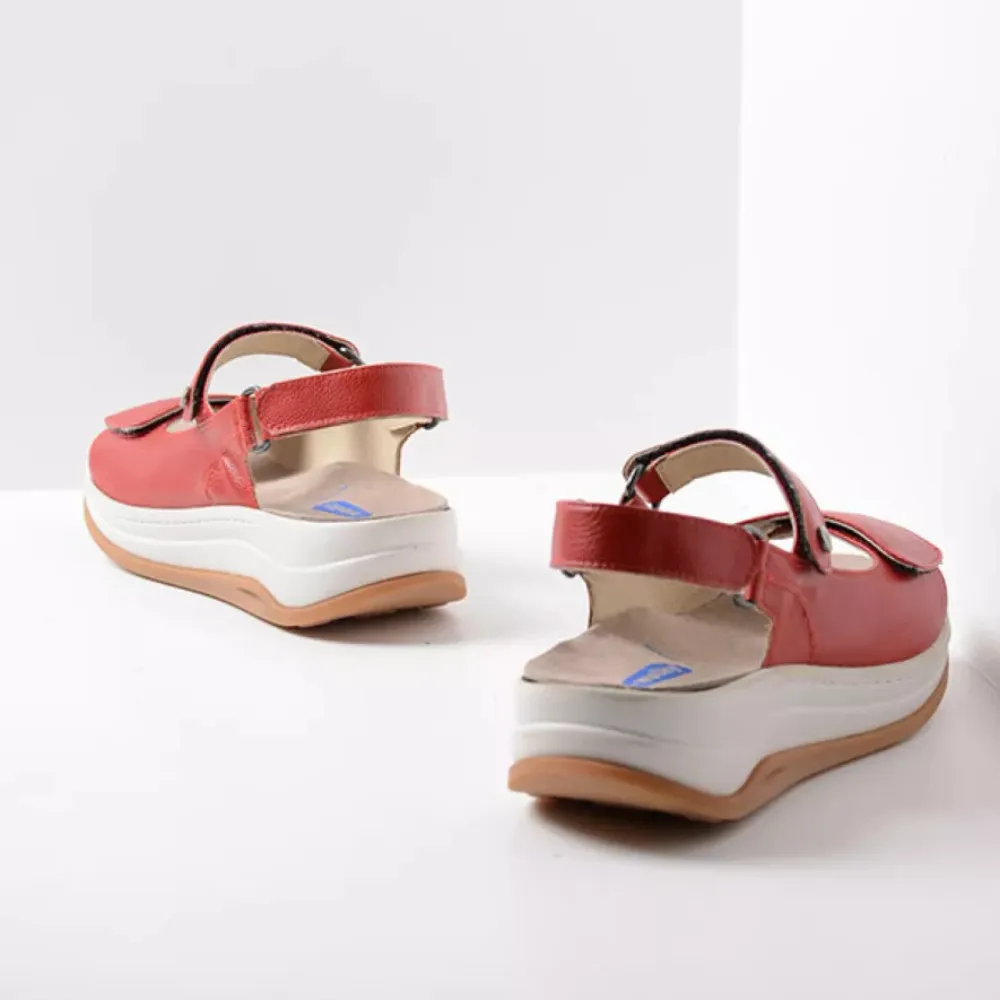 Wolky Adura Red Biocare Leather Sandal (Women's)