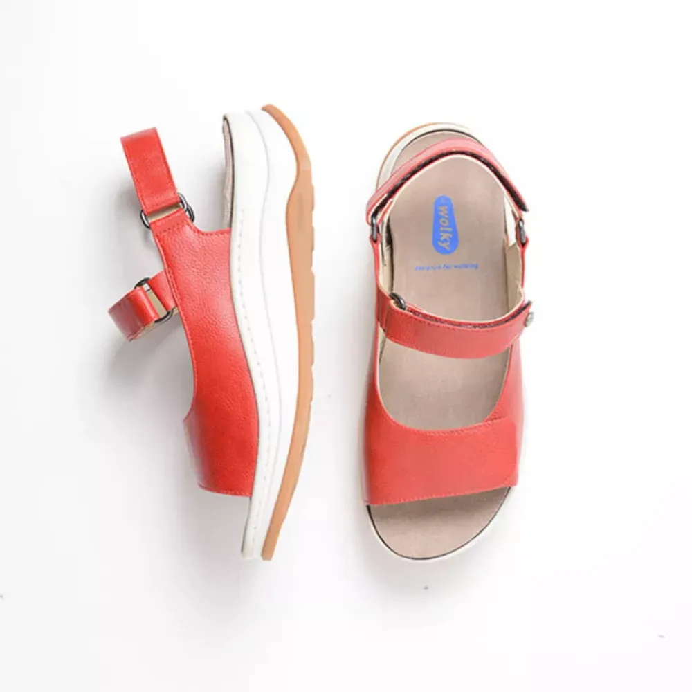 Wolky Adura Red Biocare Leather Sandal (Women's)