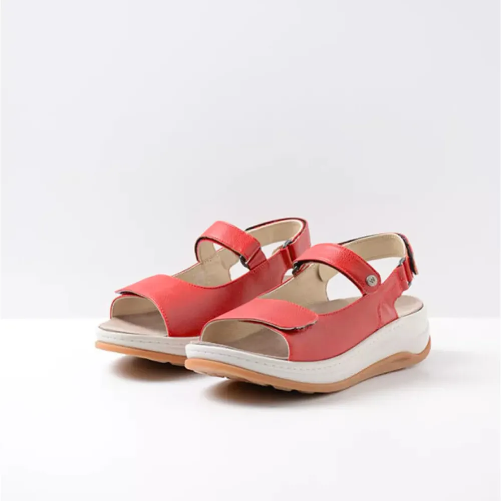 Wolky Adura Red Biocare Leather Sandal (Women's)