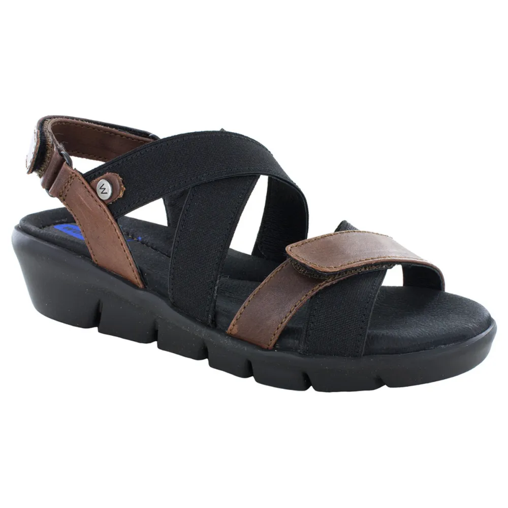 Wolky Electra Cognac Vegi Leather Strappy Sandal (Women's)