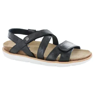 Wolky Sunstone Black Summer Maverick Lux Sandal (Women's)