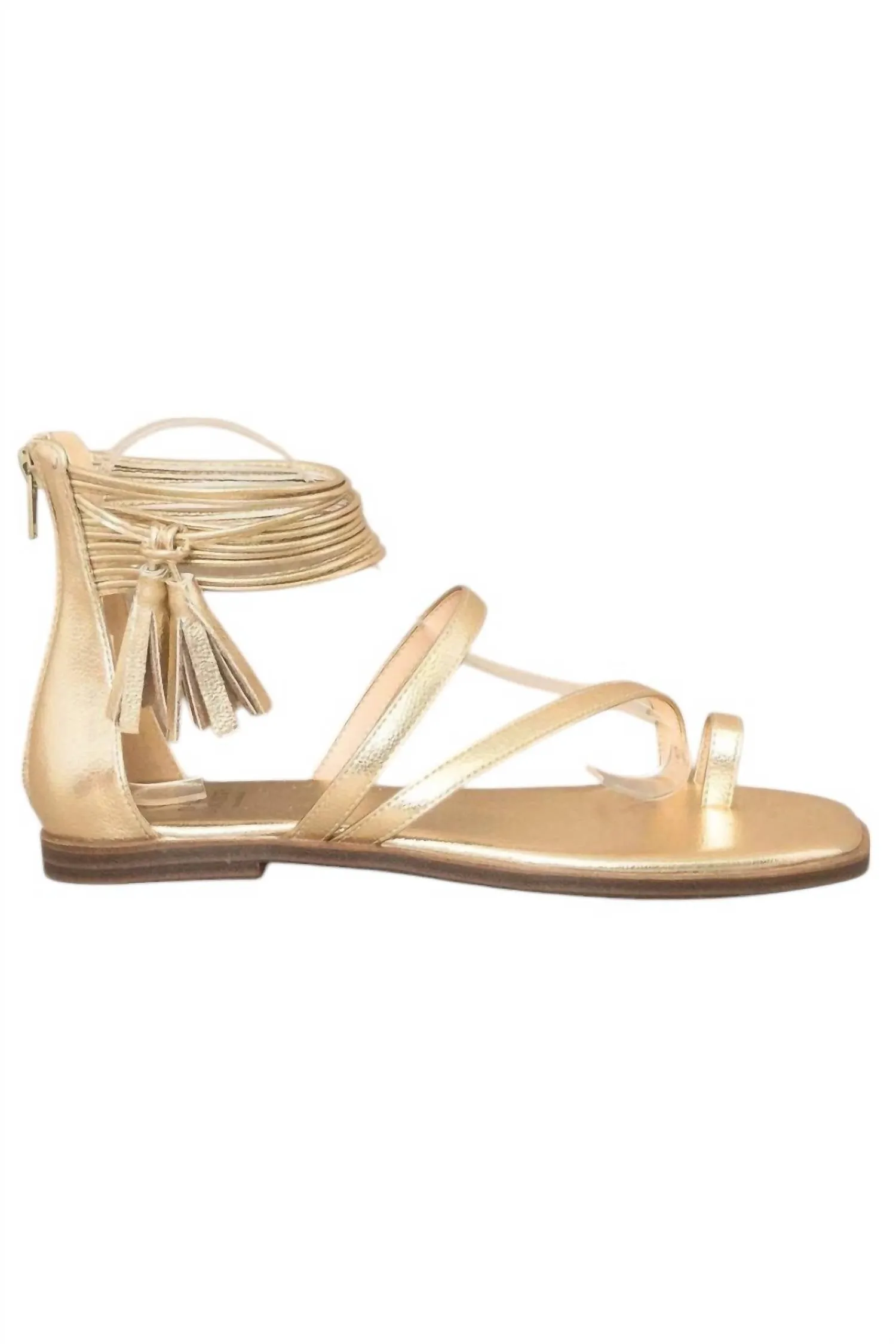 Women's Abril Strappy Sandals In Metallic Gold