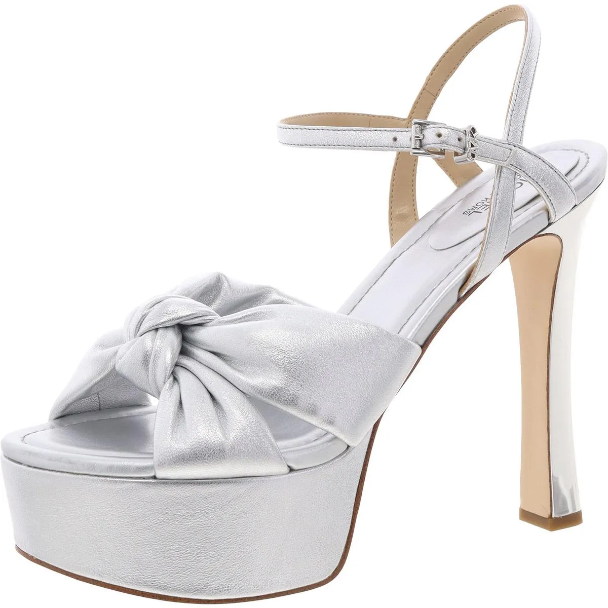 Womens Adjustable Faux Leather Heels