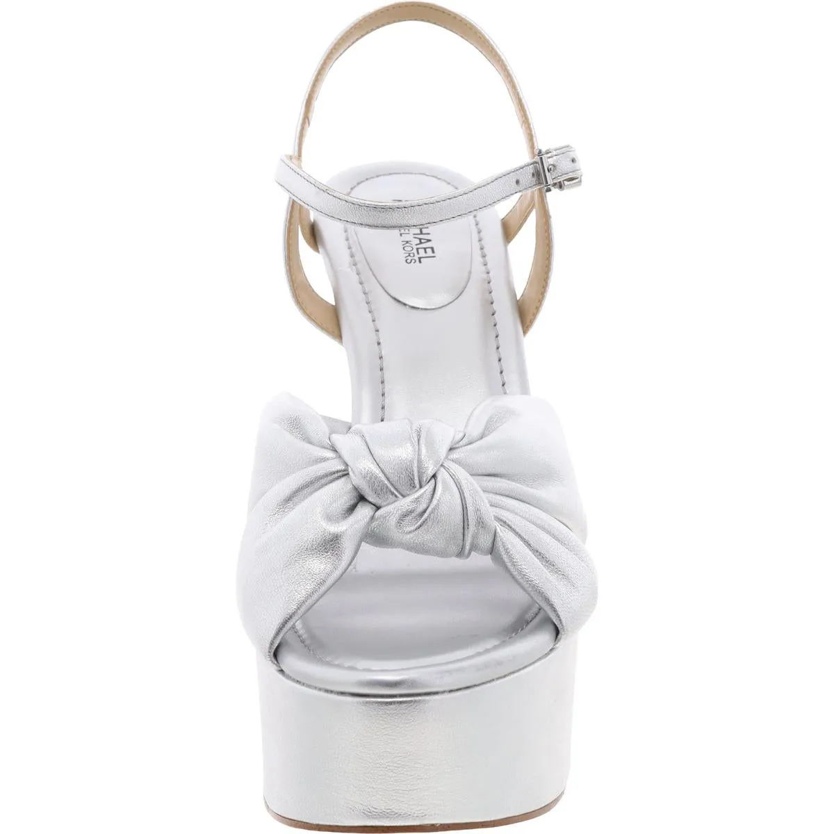 Womens Adjustable Faux Leather Heels