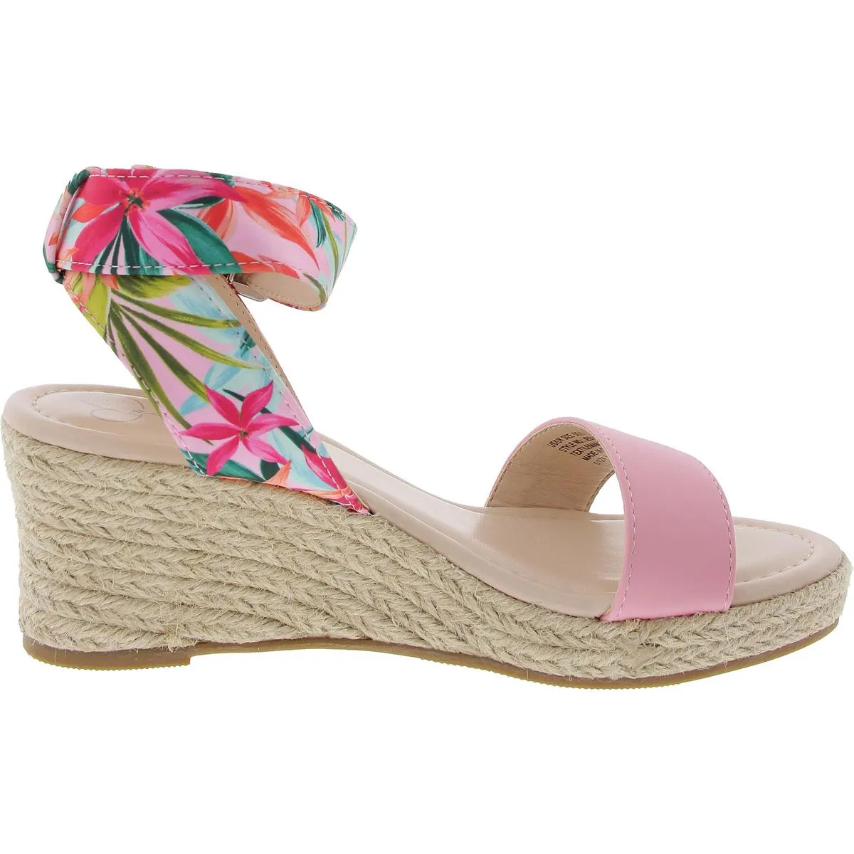 Womens Ankle Strap Wedge Heel Espadrilles