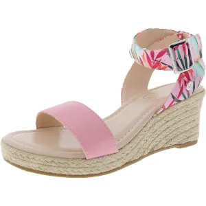 Womens Ankle Strap Wedge Heel Espadrilles