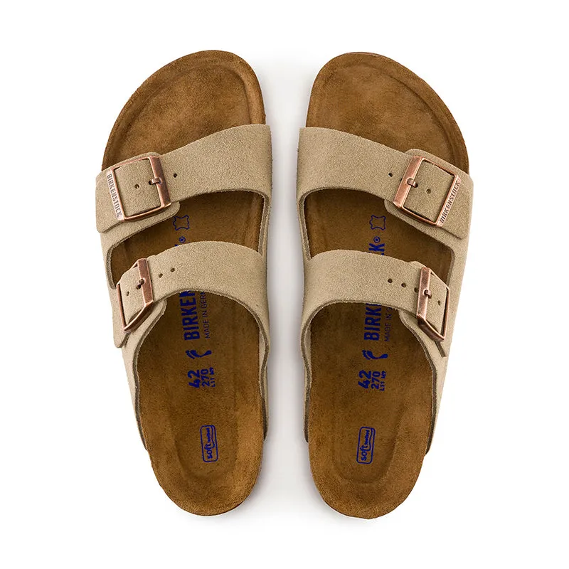 Women's Arizona Soft Footbed Taupe Suede