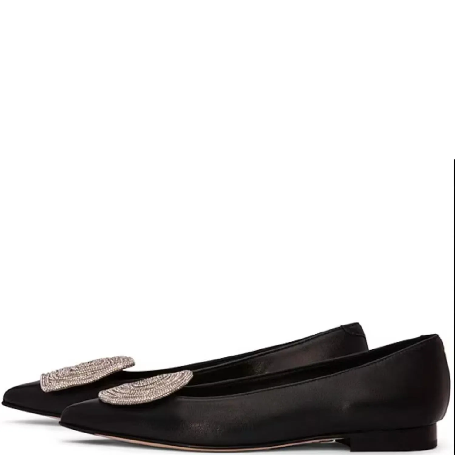 Women's Bonnie Leather Flat In Black