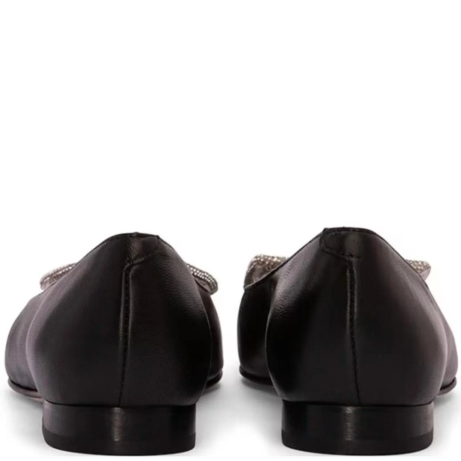 Women's Bonnie Leather Flat In Black