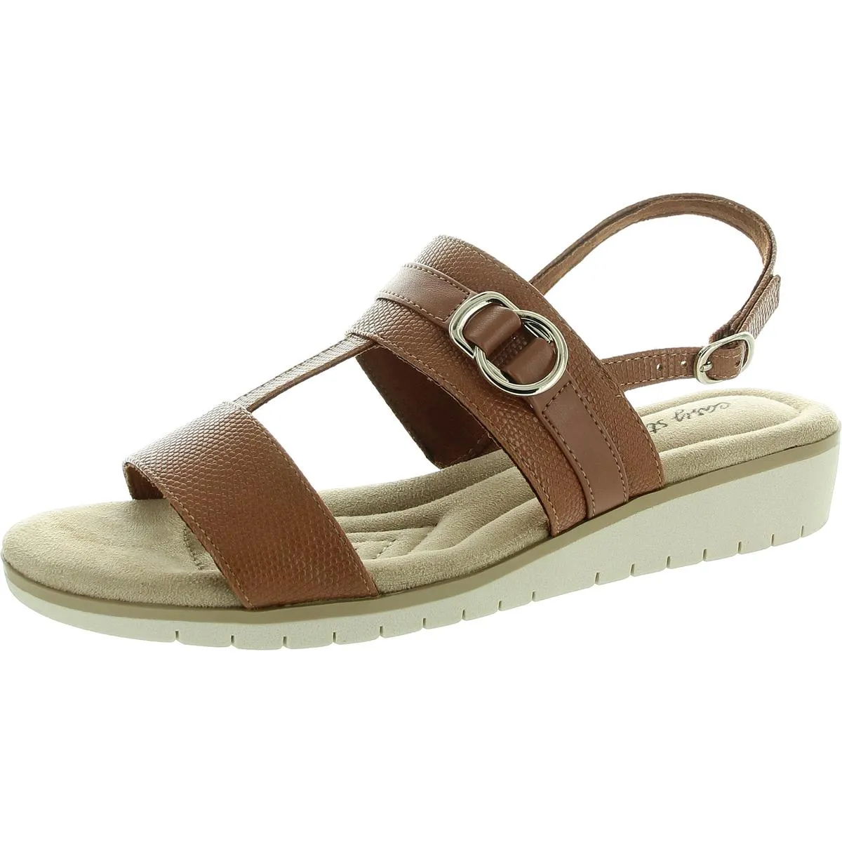 Womens Buckle Man Made Ankle Strap