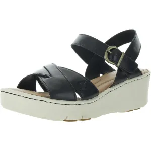 Womens Buckle Platform Sandals