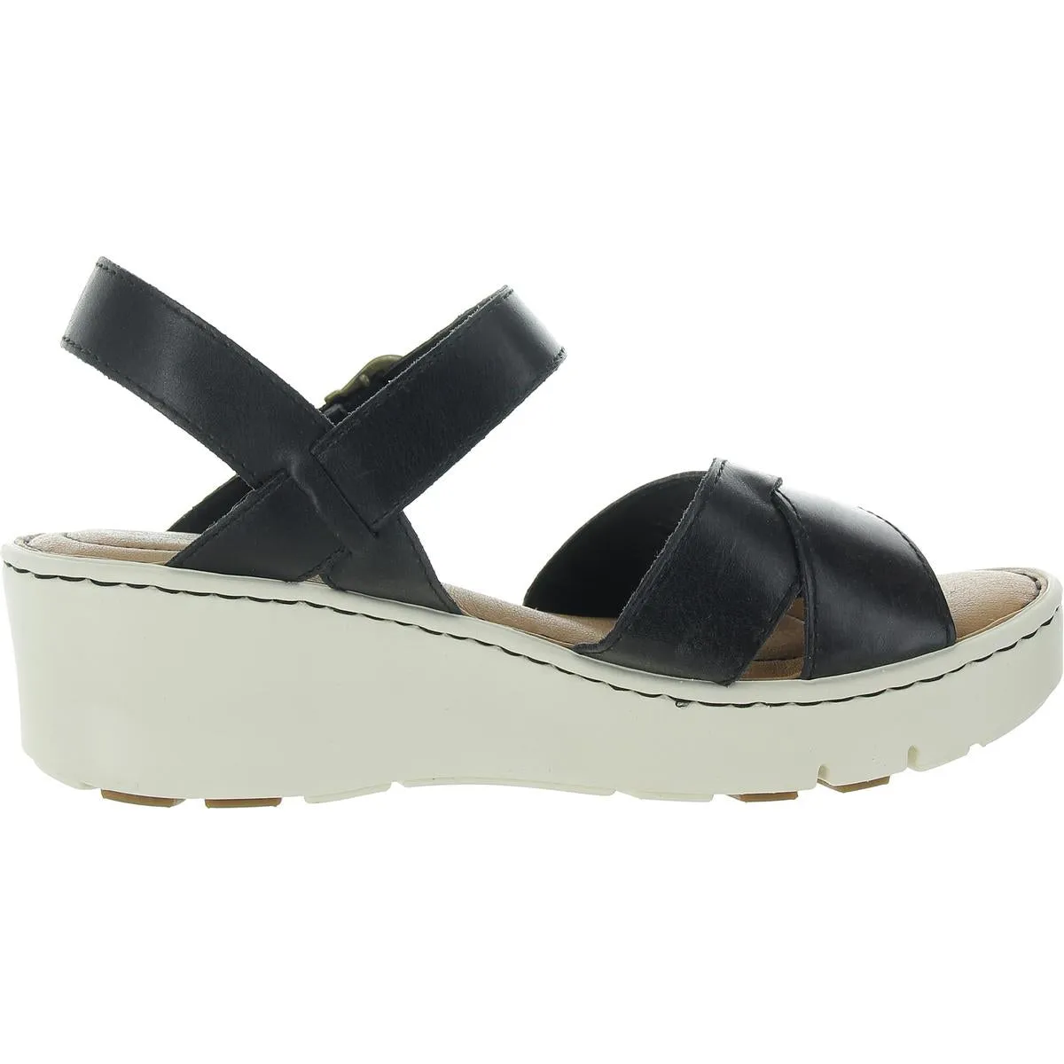 Womens Buckle Platform Sandals