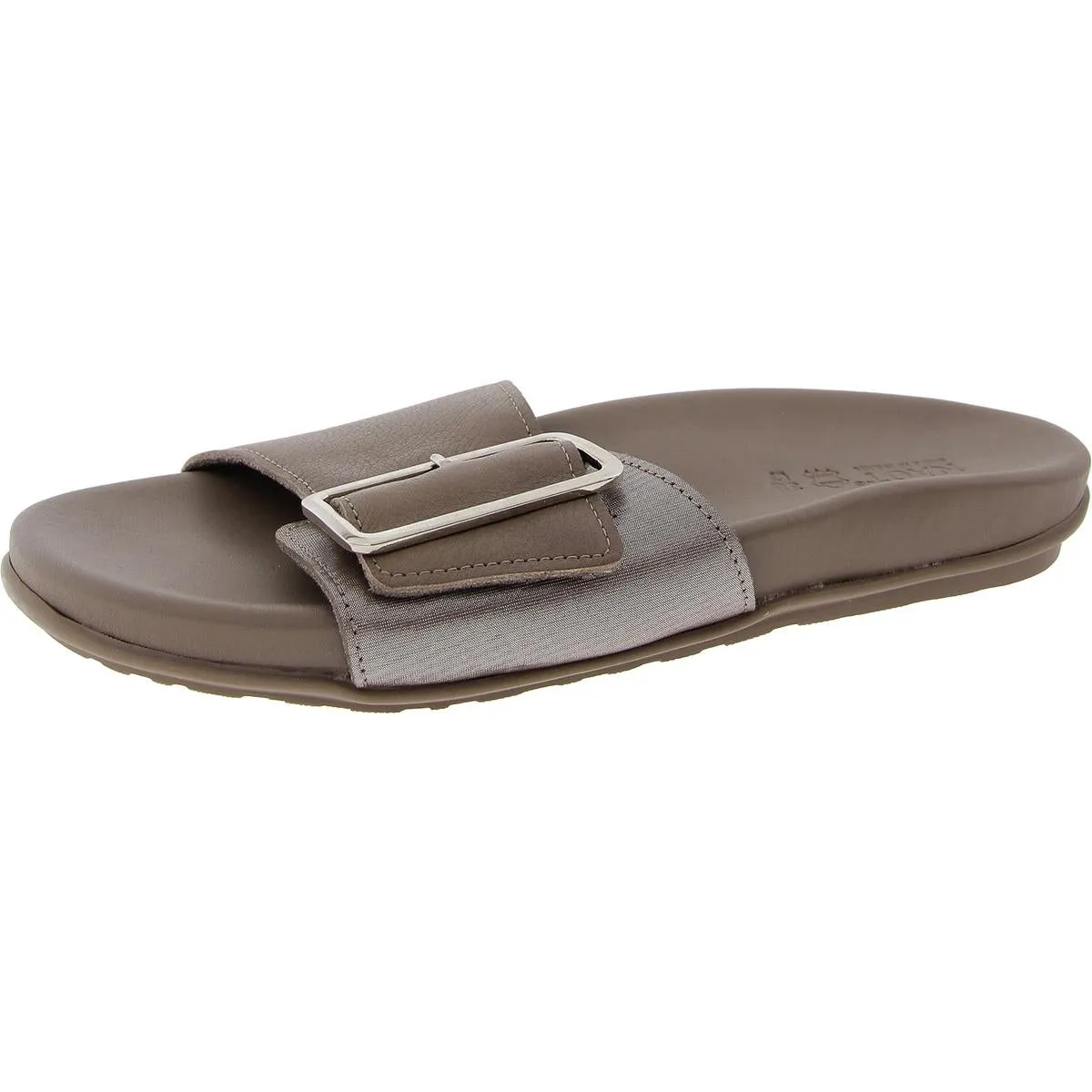 Womens Buckle Pool Slides