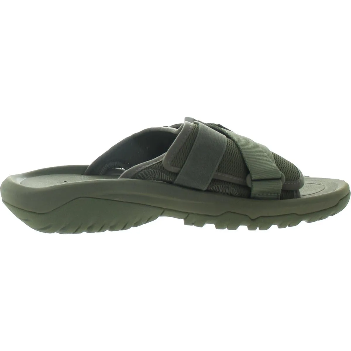 Womens Buckle Slide Sandals
