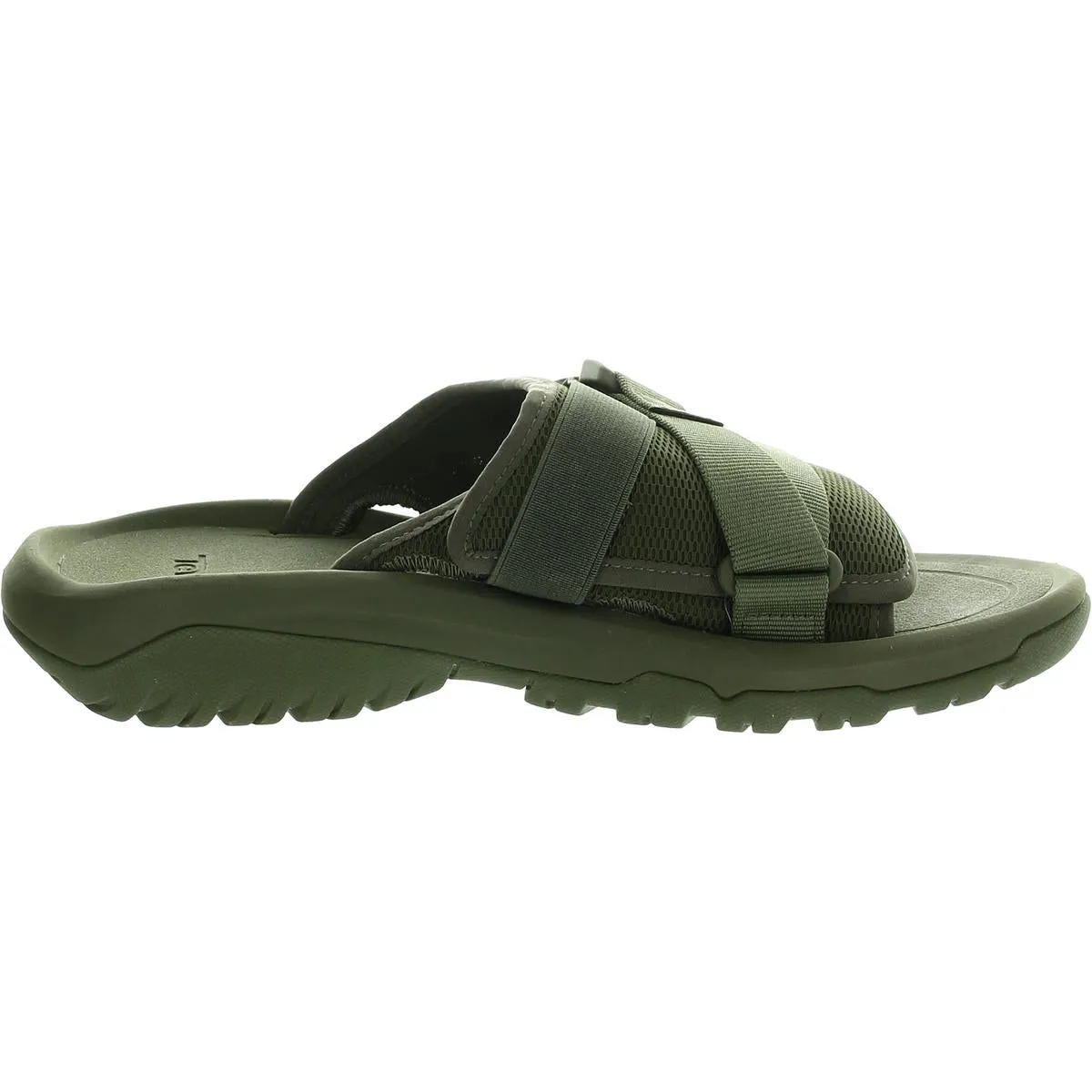 Womens Buckle Slide Sandals