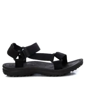 Women's Canvas Strap Sandals In Black