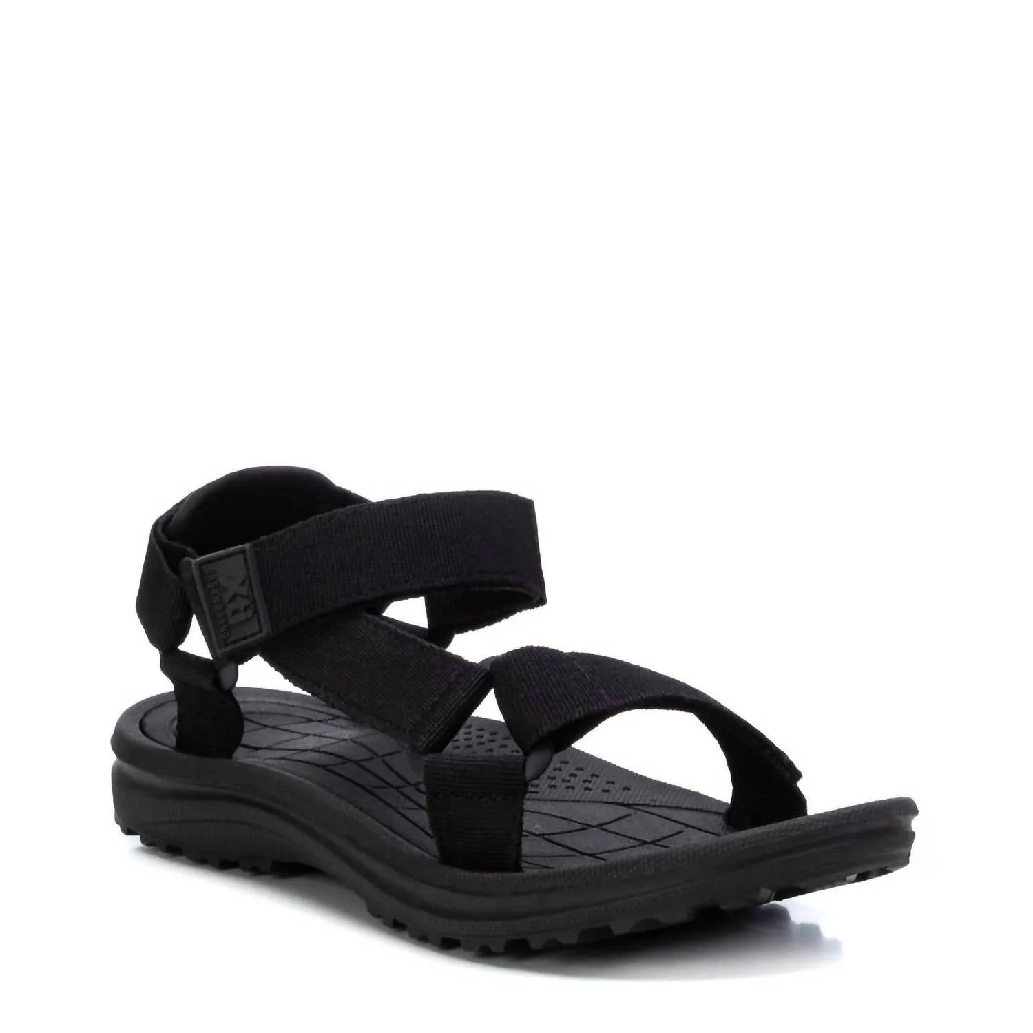 Women's Canvas Strap Sandals In Black