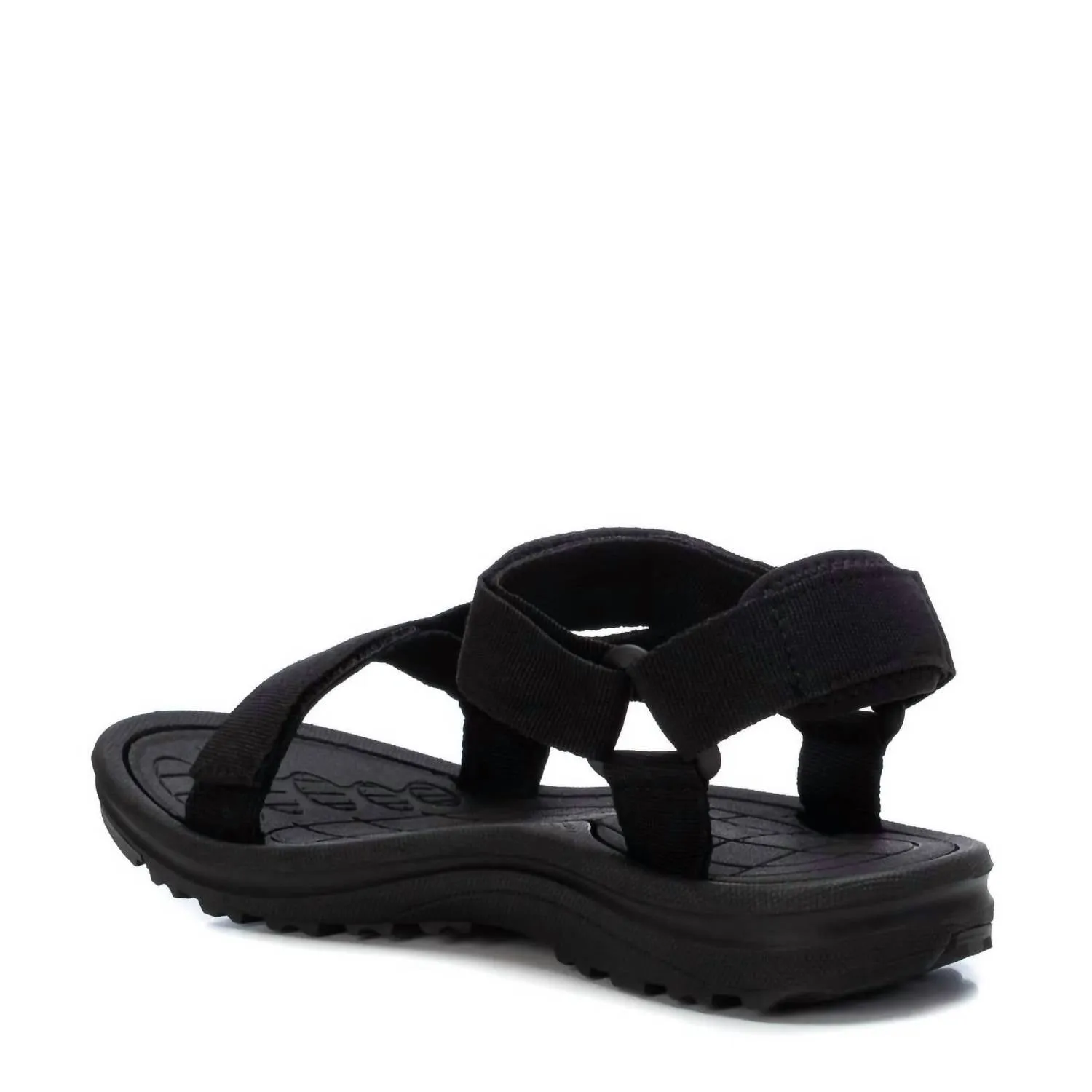 Women's Canvas Strap Sandals In Black