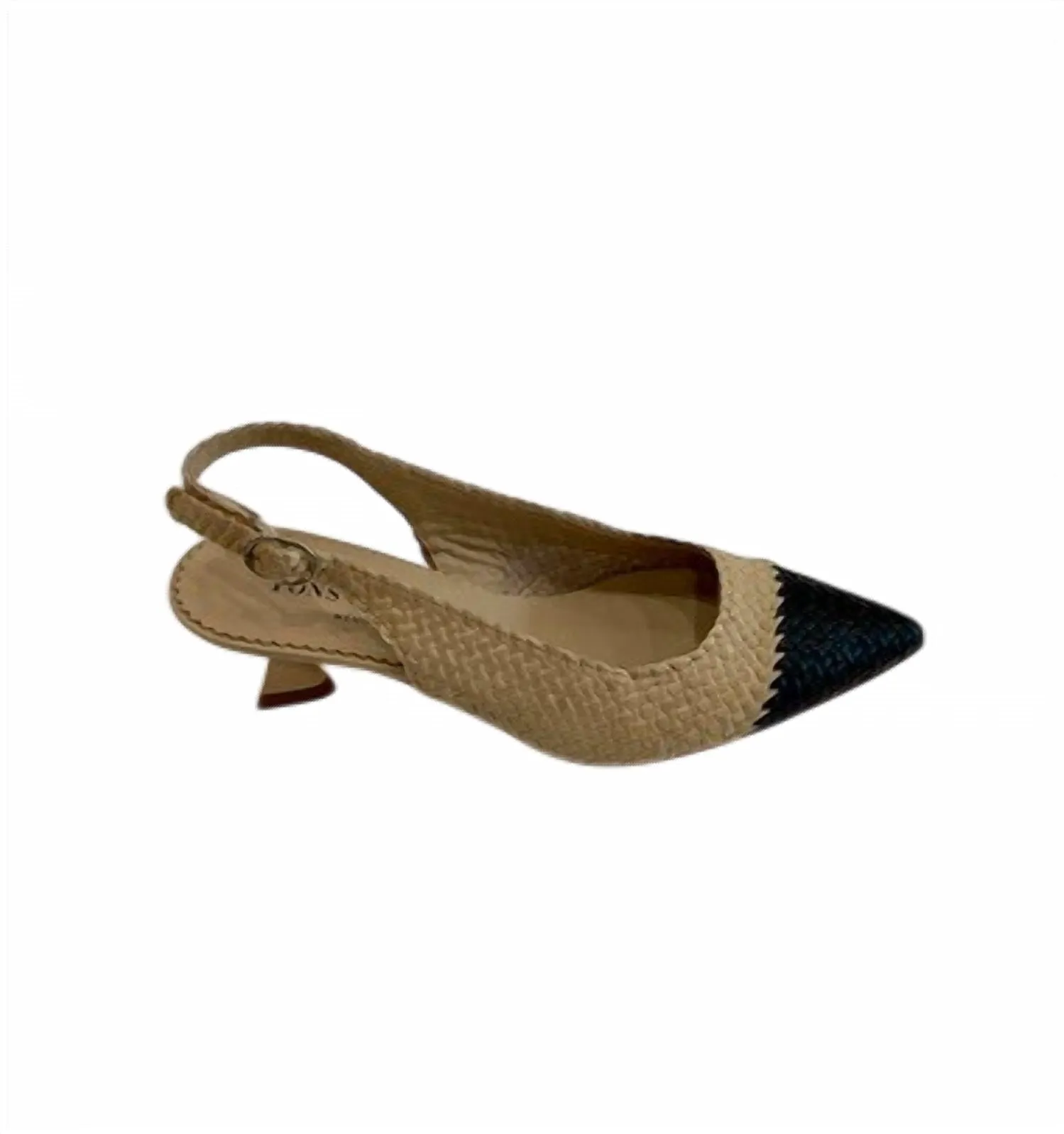 Women's Carol Slingback Sandal In Ivory/black