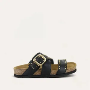 Women's Carolina Sandals In Soft Black
