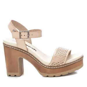 Women's Casual Heeled Platform Sandals In Ice