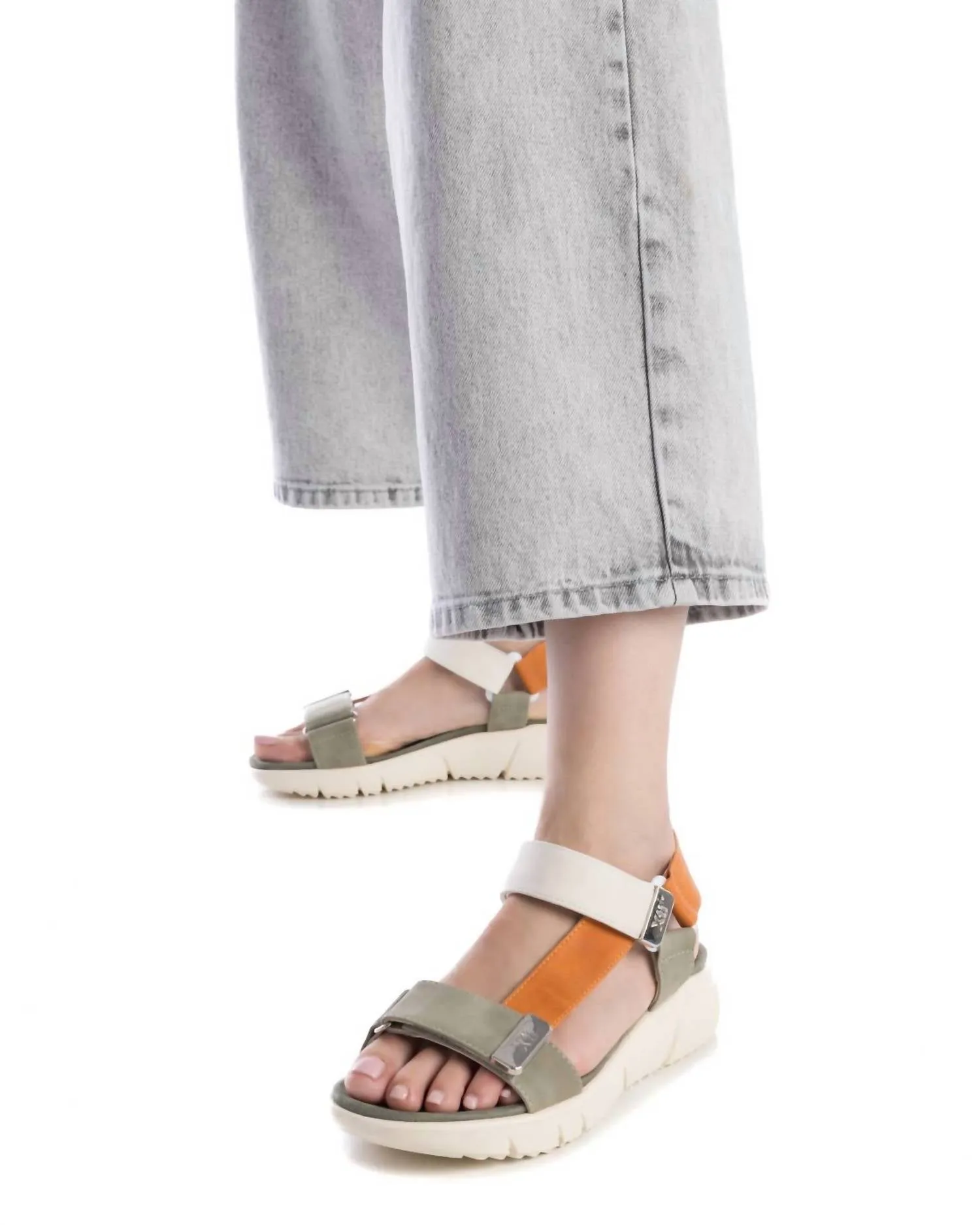 Women's Casual Sandals In Dark Green