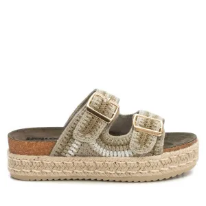 Women's Casual Sandals In Dark Green