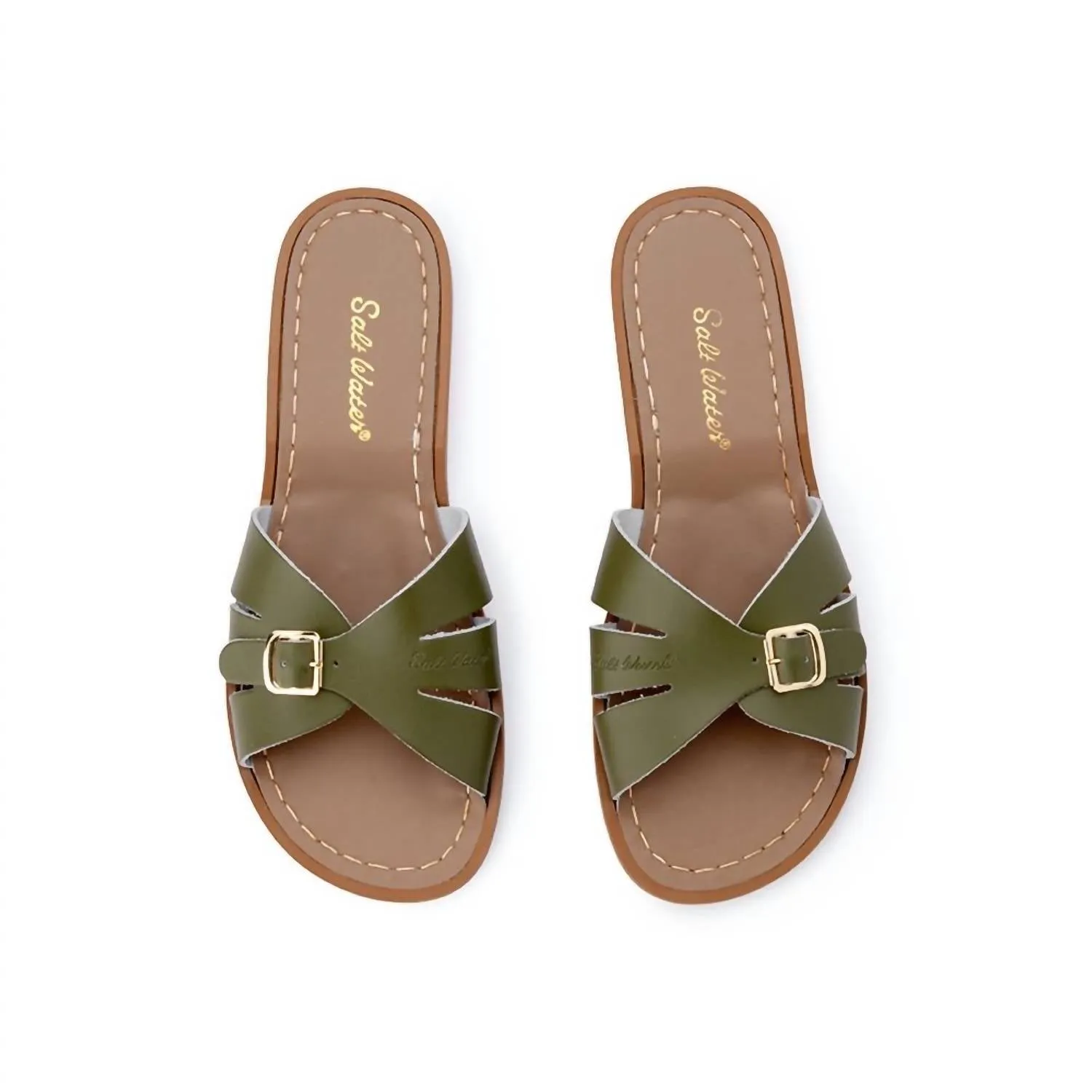 Women's Classic Slides Sandal In Olive